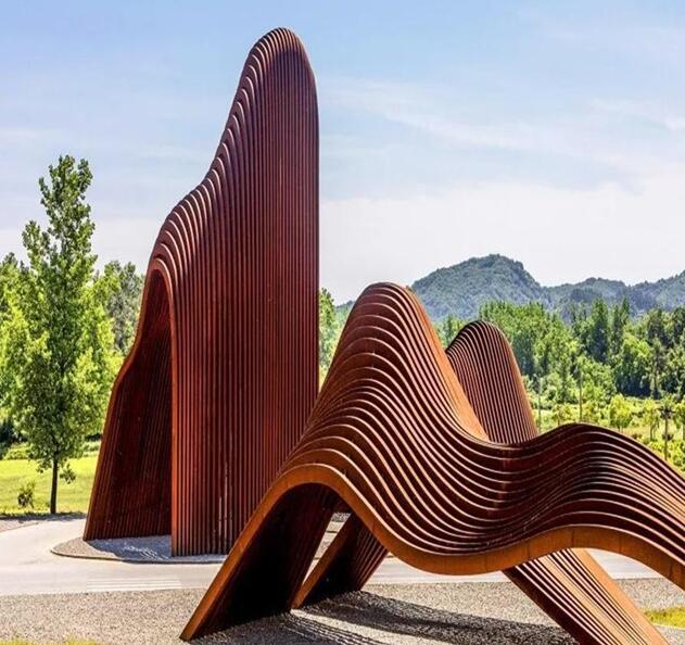 龙门锈钢板造型